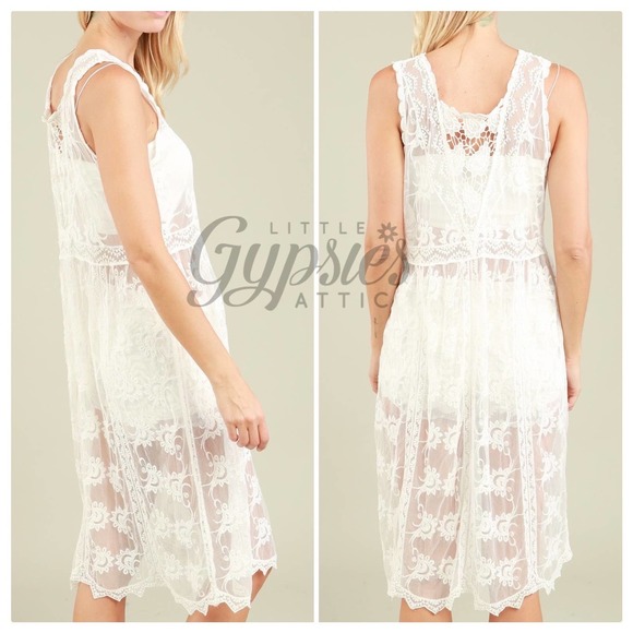 POL Antique Lace Romance Midi Dress - Picture 3 of 12